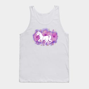 Floral Unicorn Tank Top